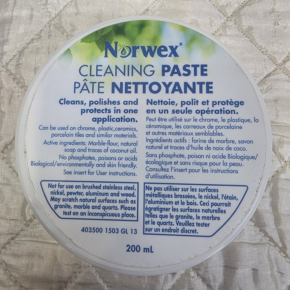 New Norwex Cleaning Paste 200ml 6.76 OZ Stain Removal, Cleans Dirt‎ & Polish